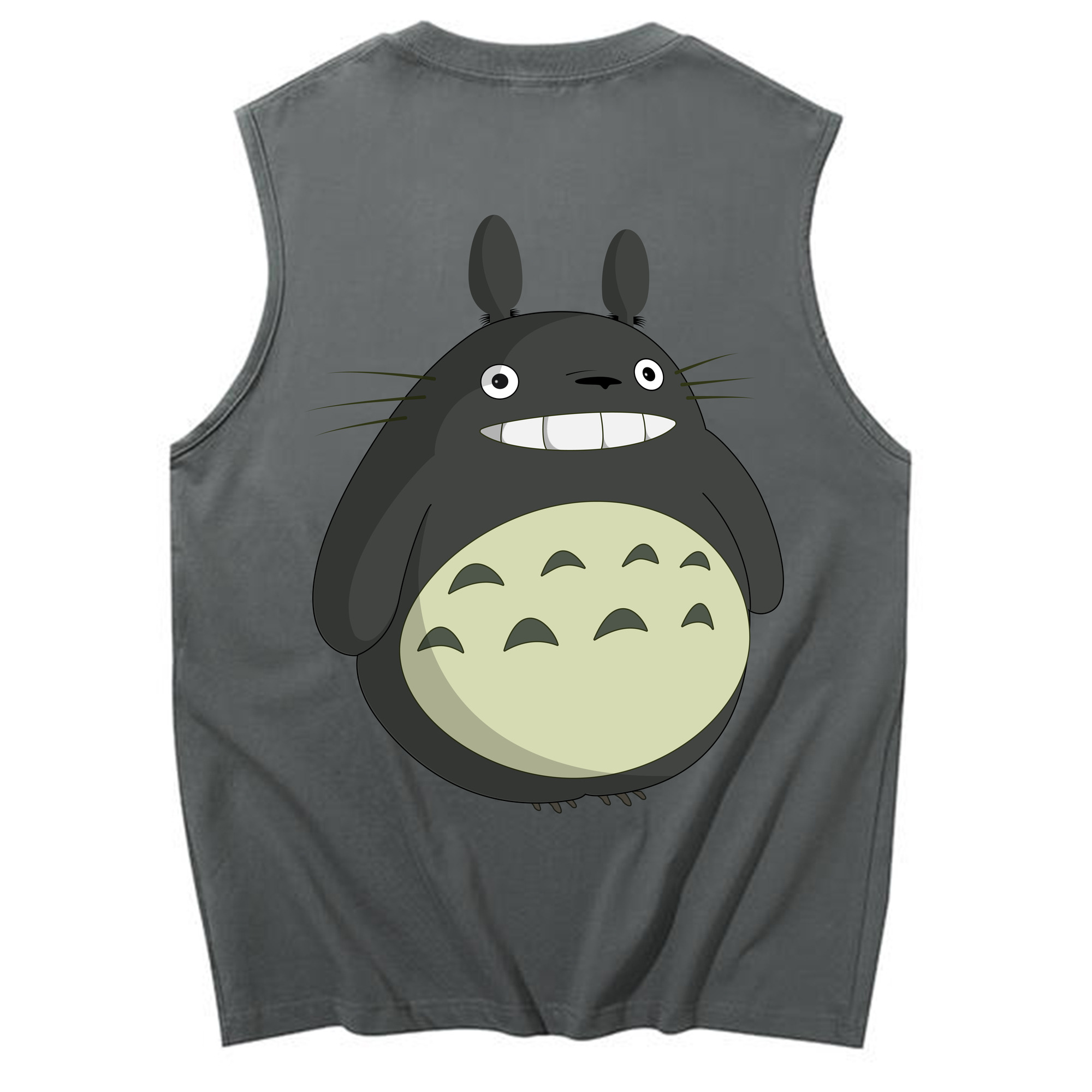 （画像用） となりのトトロ 草壁メイ 草壁サツキ My Neighbor Totoro Satsuki Kusakabe Mei Kusakabe コットン100％タンクトップ（背面プリント）